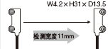 檢測寬度11mm