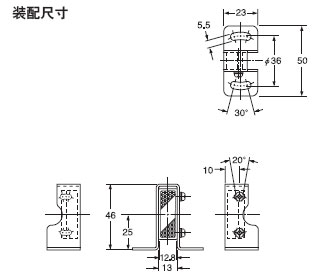 MS-RF21-1 用于RF-210的反射鏡安裝支架(另售)