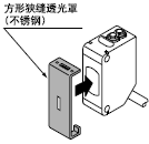 方形狹縫透光罩