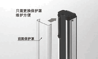 保護(hù)檢測面的前面保護(hù)罩