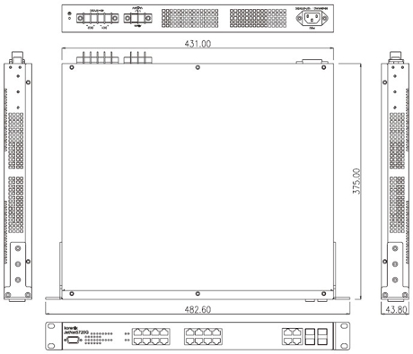 Korenix˼(ӼF(tun)) JetNet 5720G-8P 16+4GC(j)ʽW(wng)IEEE802.3at߹PoEI(y)̫W(wng)QC(j)8 PoE˿